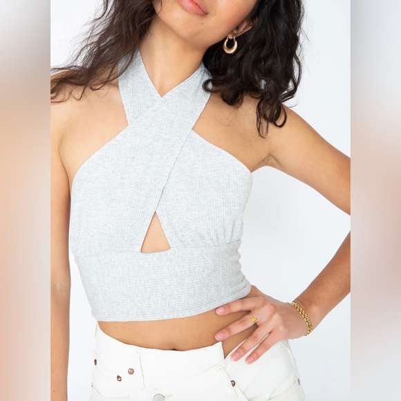 Callahan Mimi Halter- Heather Grey size small - Picture 3 of 8